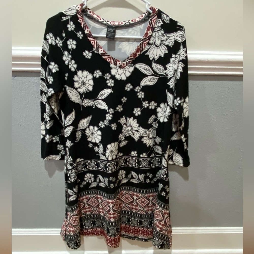 Black Flower Dress